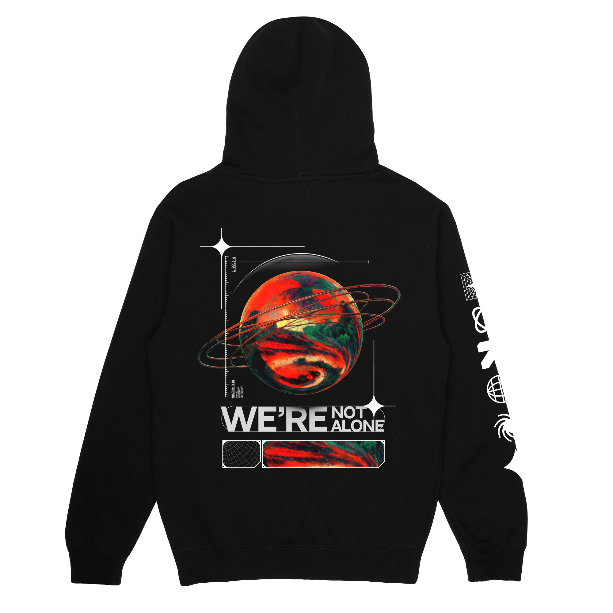 We're Not Alone | Black Hoodie