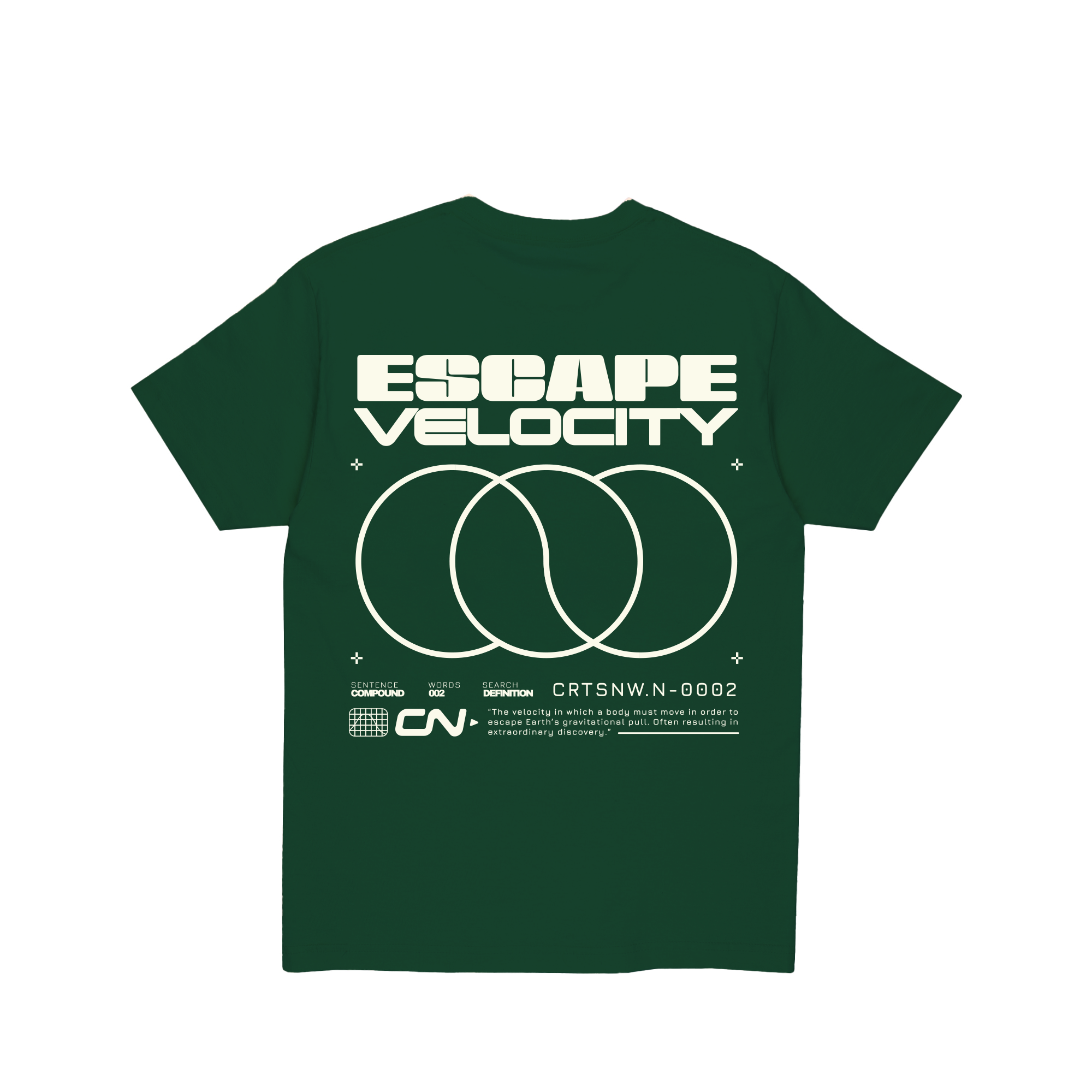 Escape Velocity | Dark Green Tee